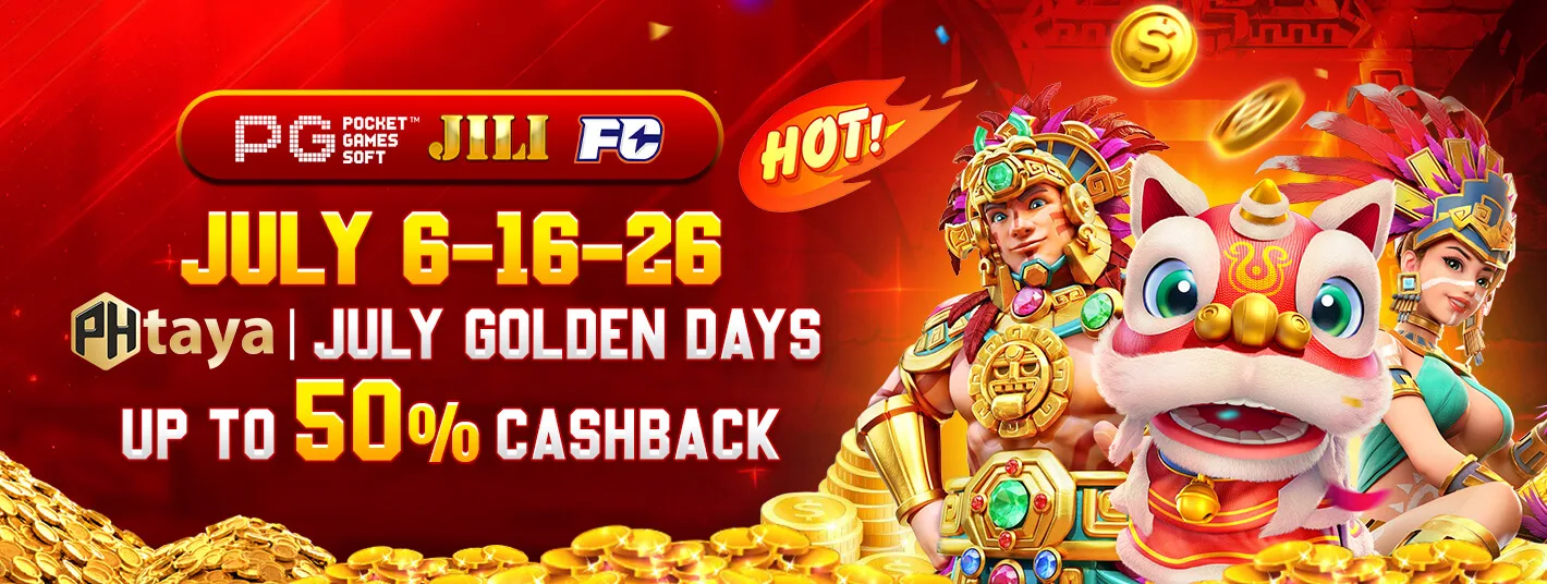 PHTAYA Golden Days Super Cashback up to 50% on slots and fishing